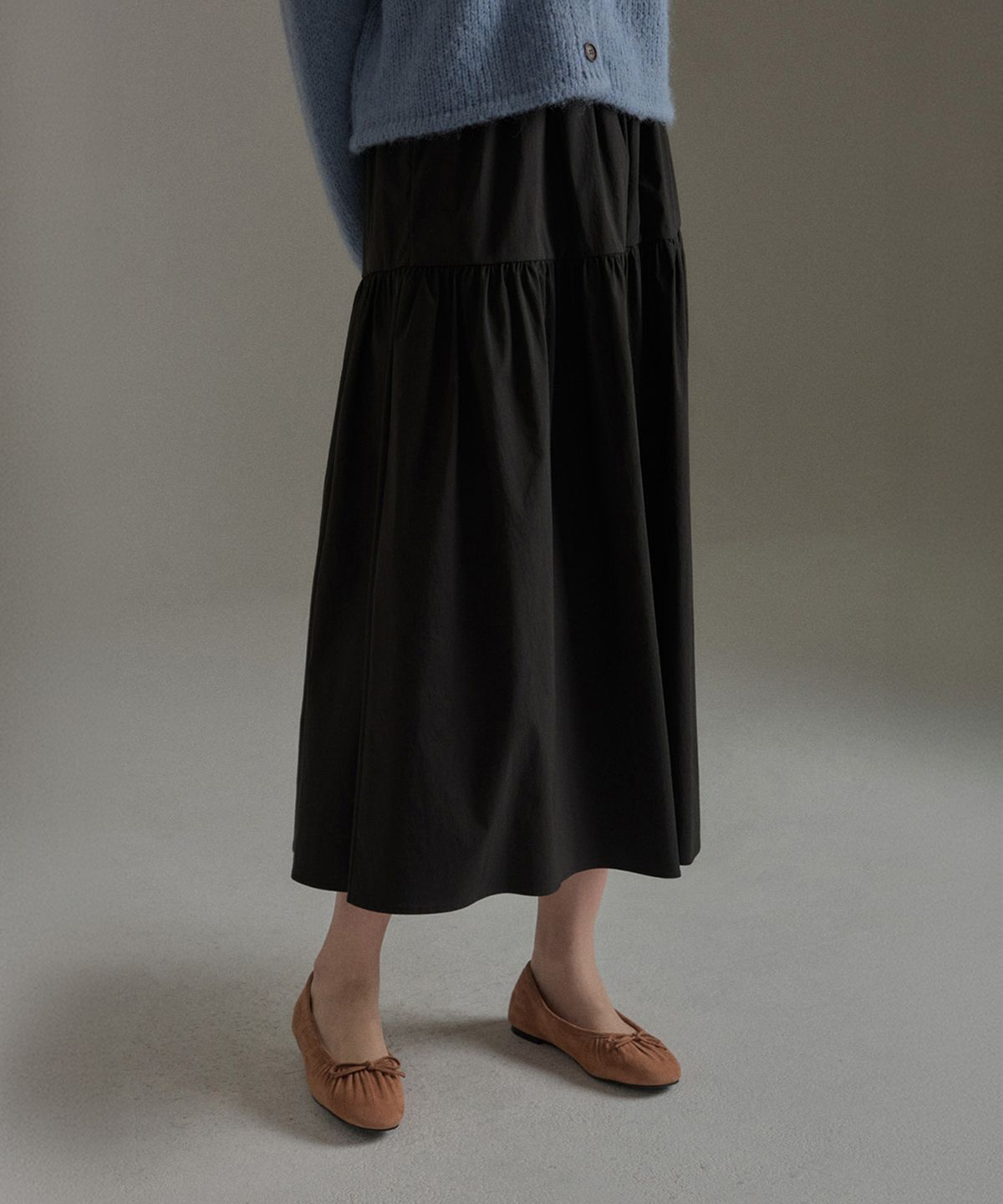 망고매니플리즈(MANGO MANY PLEASE) WREN SHIRRING SKIRT