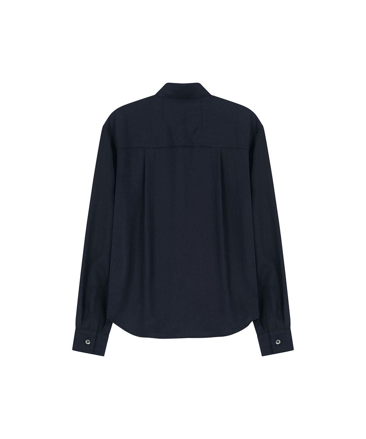 비자비(VIS A VIS) TWILL BUTTON DOWN DRESSY EASY SHIRT (NAVY)