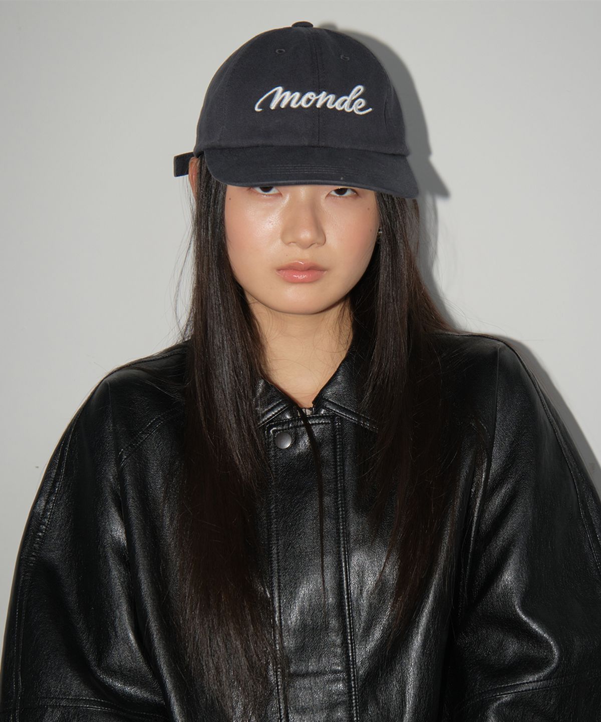 까르몽드(CARMONDE) Monde Ball Cap_Charcoal