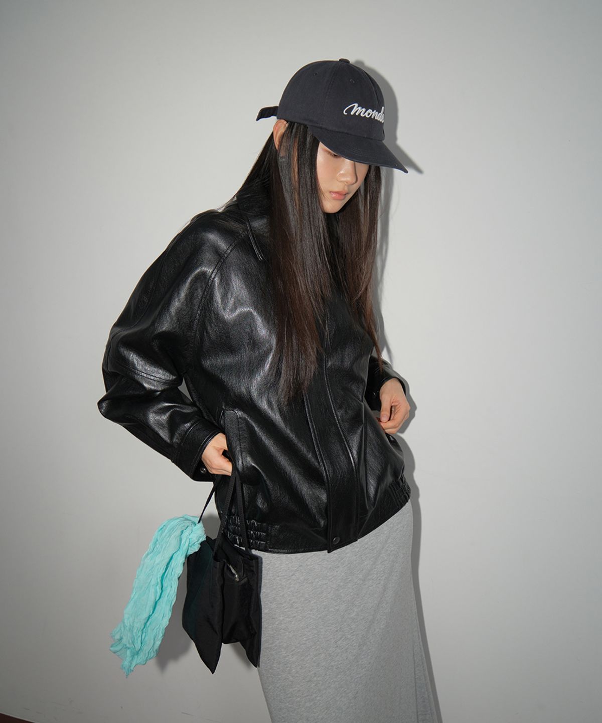 까르몽드(CARMONDE) Monde Ball Cap_Charcoal