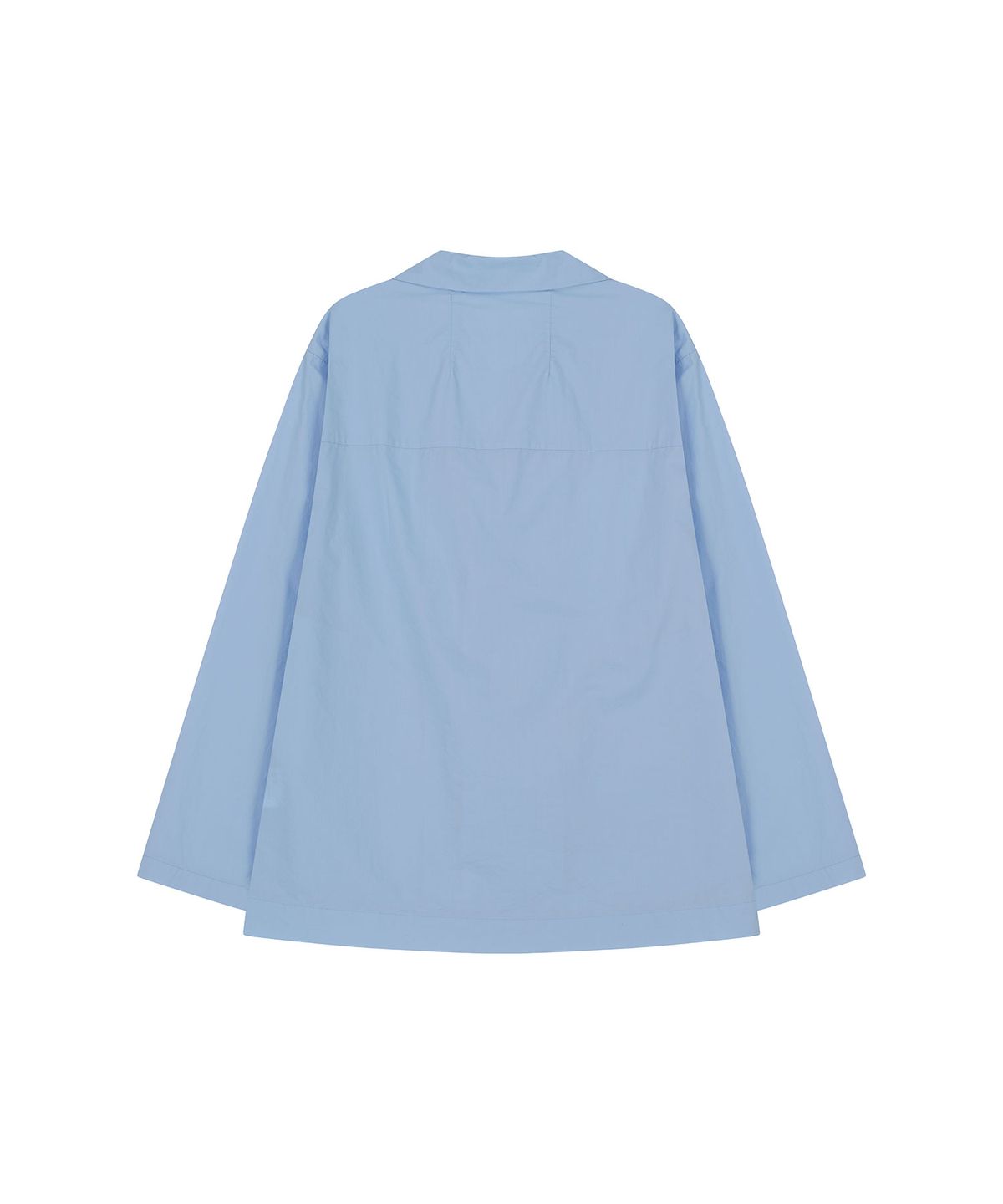 비자비(VIS A VIS) COTTON TIE-FRONT LS SHIRT (L.T BLUE)