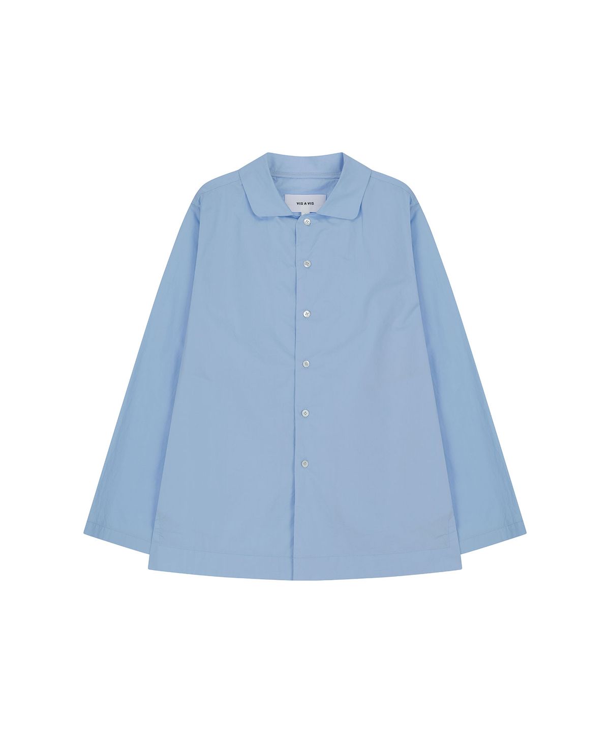 비자비(VIS A VIS) COTTON BUTTON DOWN LS SHIRT (L.T BLUE)