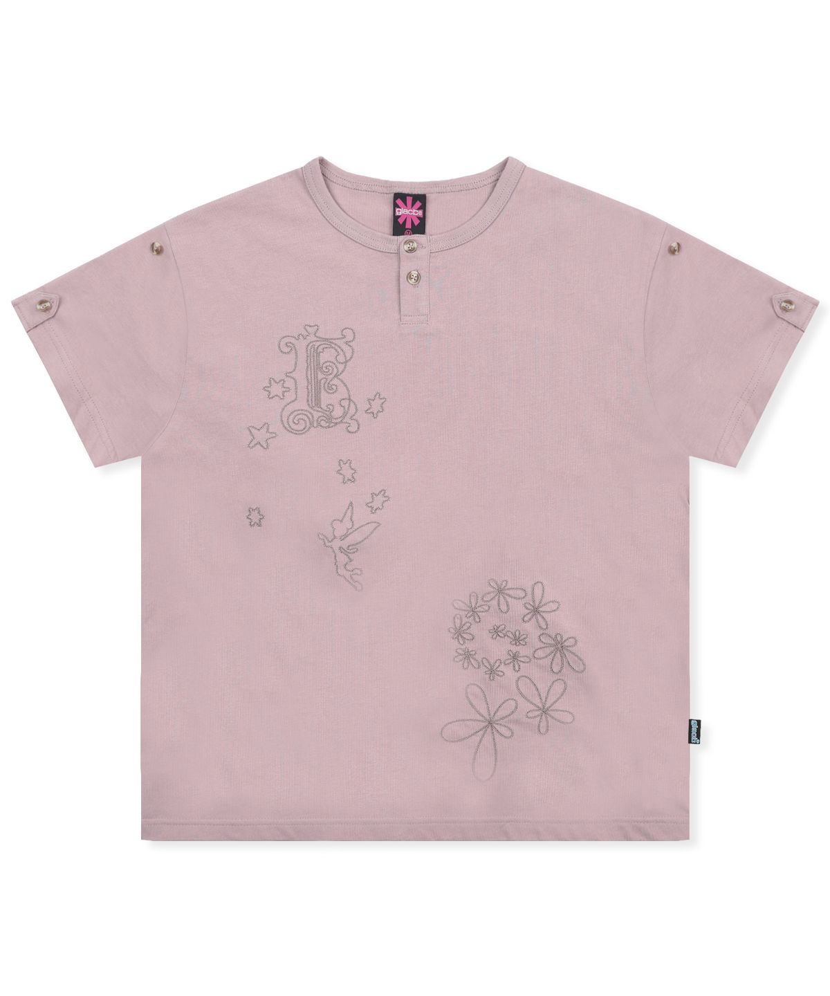 글랙(GLACK) GZT007 키르케 신치백 티셔츠 (PINK)