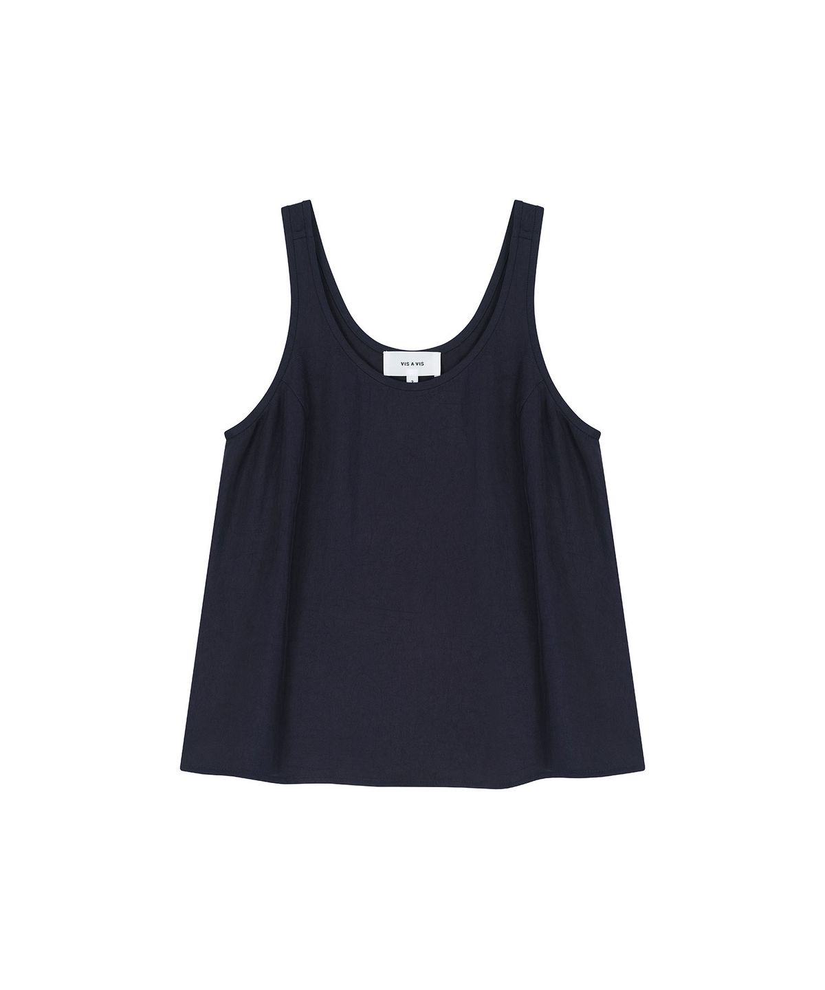 비자비(VIS A VIS) TWILL DRESSY EASY TANK TOP (NAVY)