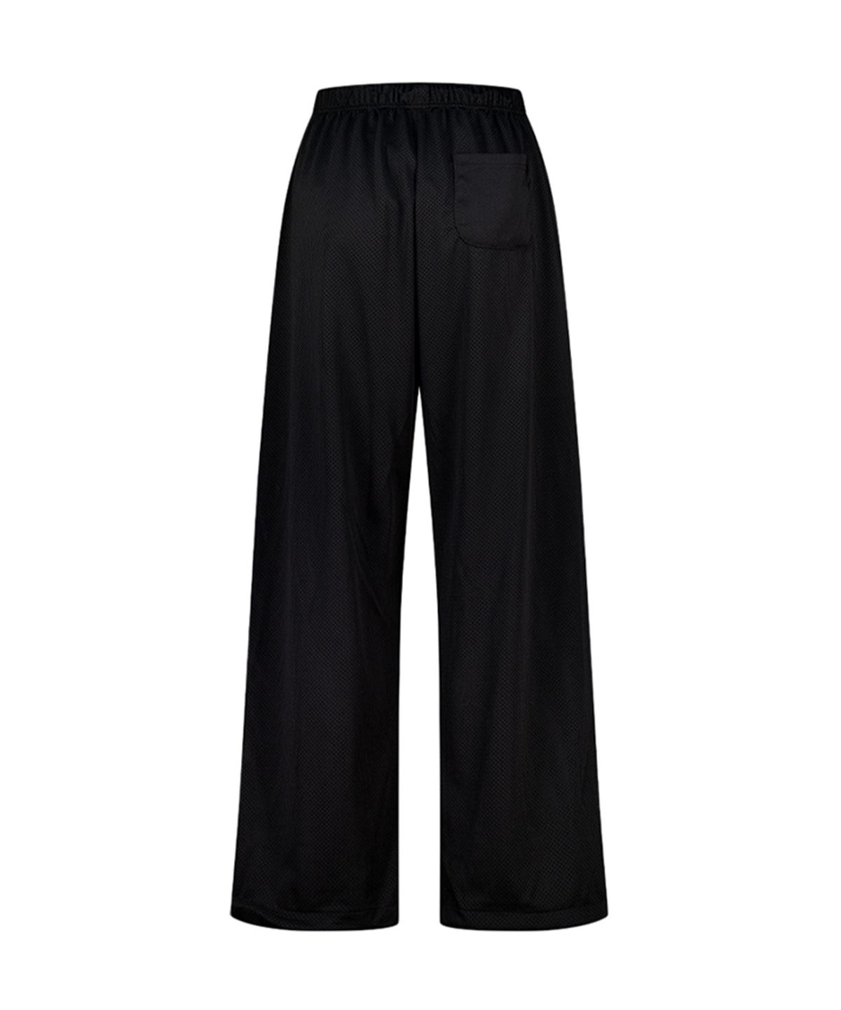 에즈이프 캘리(ASIF CALIE) GRAPHIC MESH WIDE PANTS BLACK