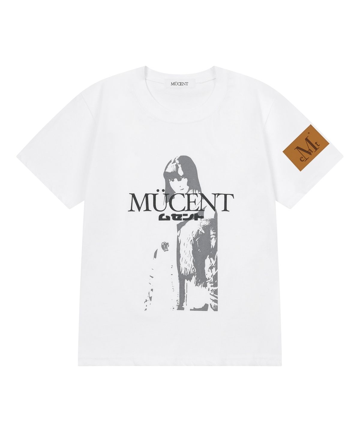 무센트(MUCENT) 히카로 레터링 반팔 티 (2컬러)