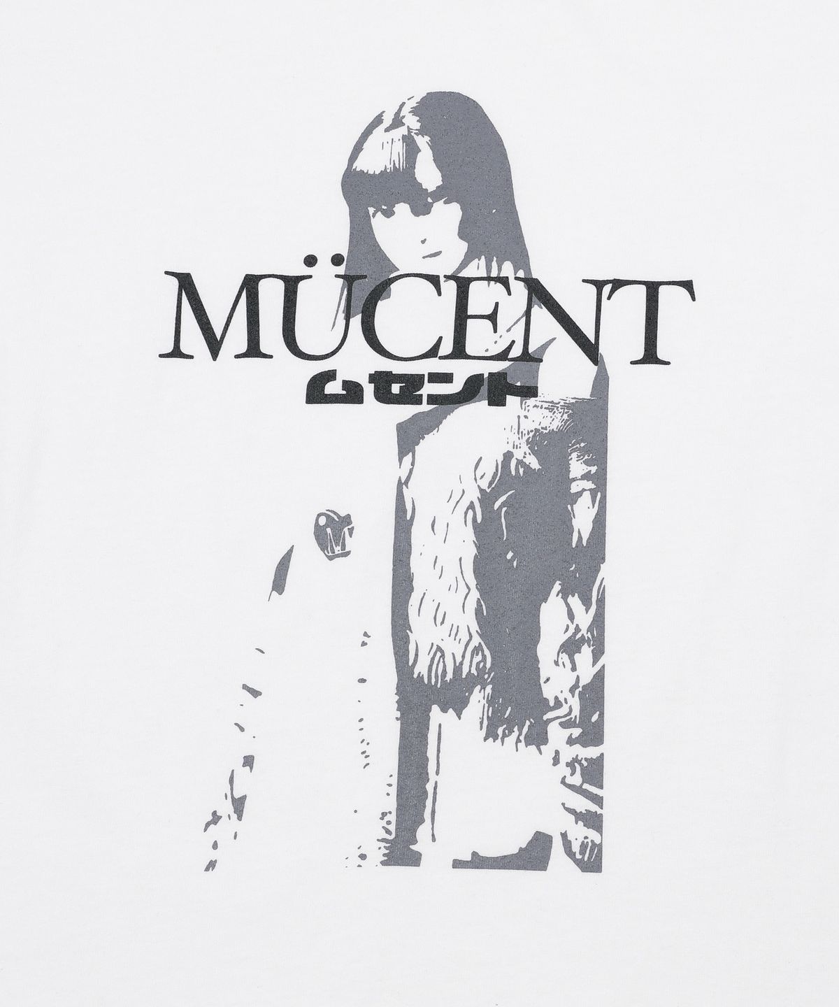 무센트(MUCENT) 히카로 레터링 반팔 티 (2컬러)