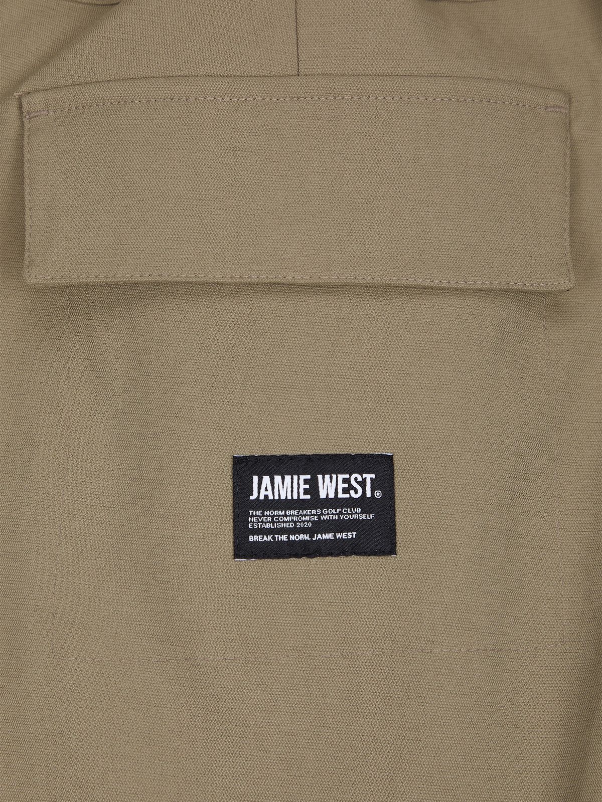 제이미웨스트(JAMIE WEST) 더블니 퍼티그 와이드 옥스포드 스판 팬츠 (카키)