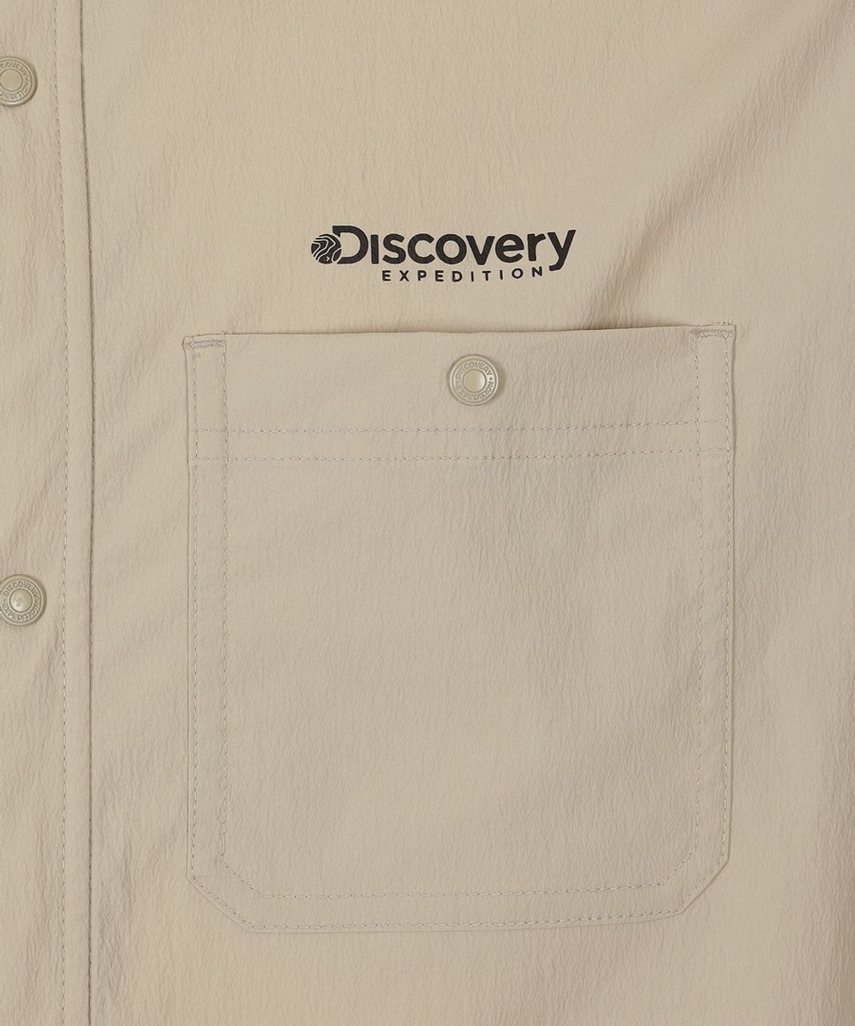 디스커버리 익스페디션(DISCOVERY EXPEDITION) 남성 프레시벤트 경량 우븐 반팔 셔츠 (BEIGE2)