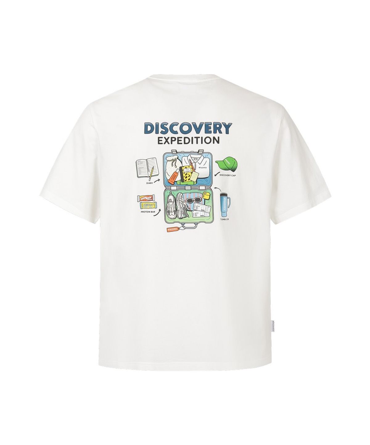 디스커버리 익스페디션(DISCOVERY EXPEDITION) 유니 프레시벤트 캐리어 그래픽 반팔티셔츠 (WHITE)