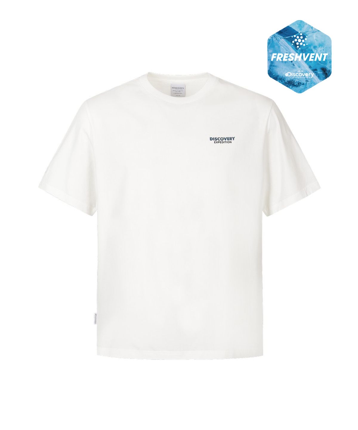 디스커버리 익스페디션(DISCOVERY EXPEDITION) 유니 프레시벤트 캐리어 그래픽 반팔티셔츠 (WHITE)