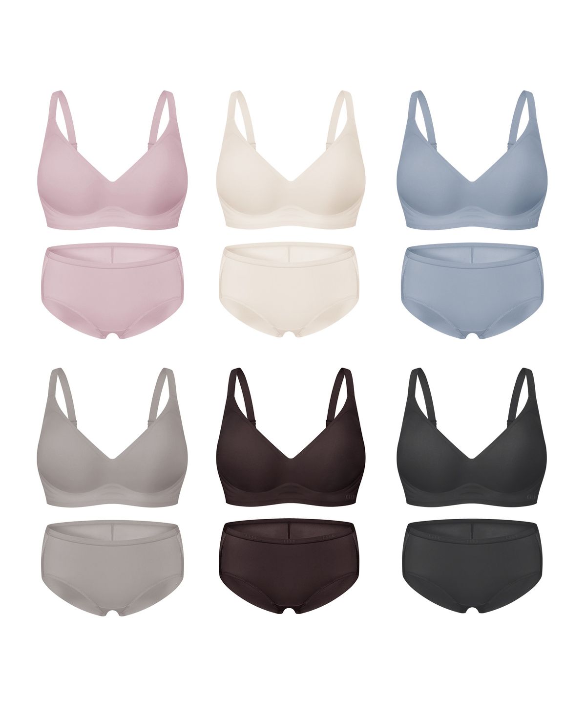 엘르이너웨어(ELLE INNERWEAR) [볼륨핏] 쉐딩 브라 팬티 세트 V3 6Colors