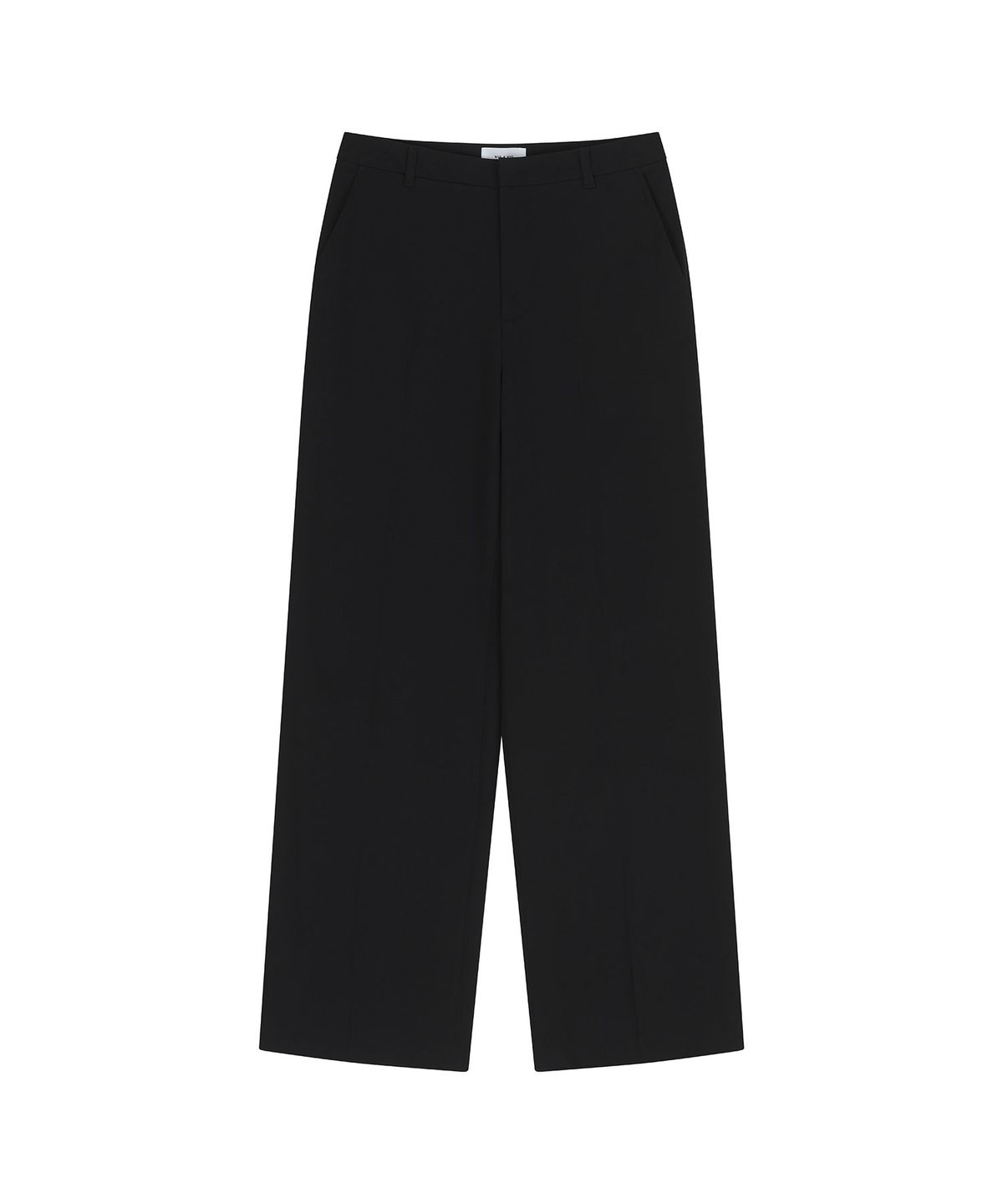 비자비(VIS A VIS) STRAIGHT LEG TROUSERS (BLACK)