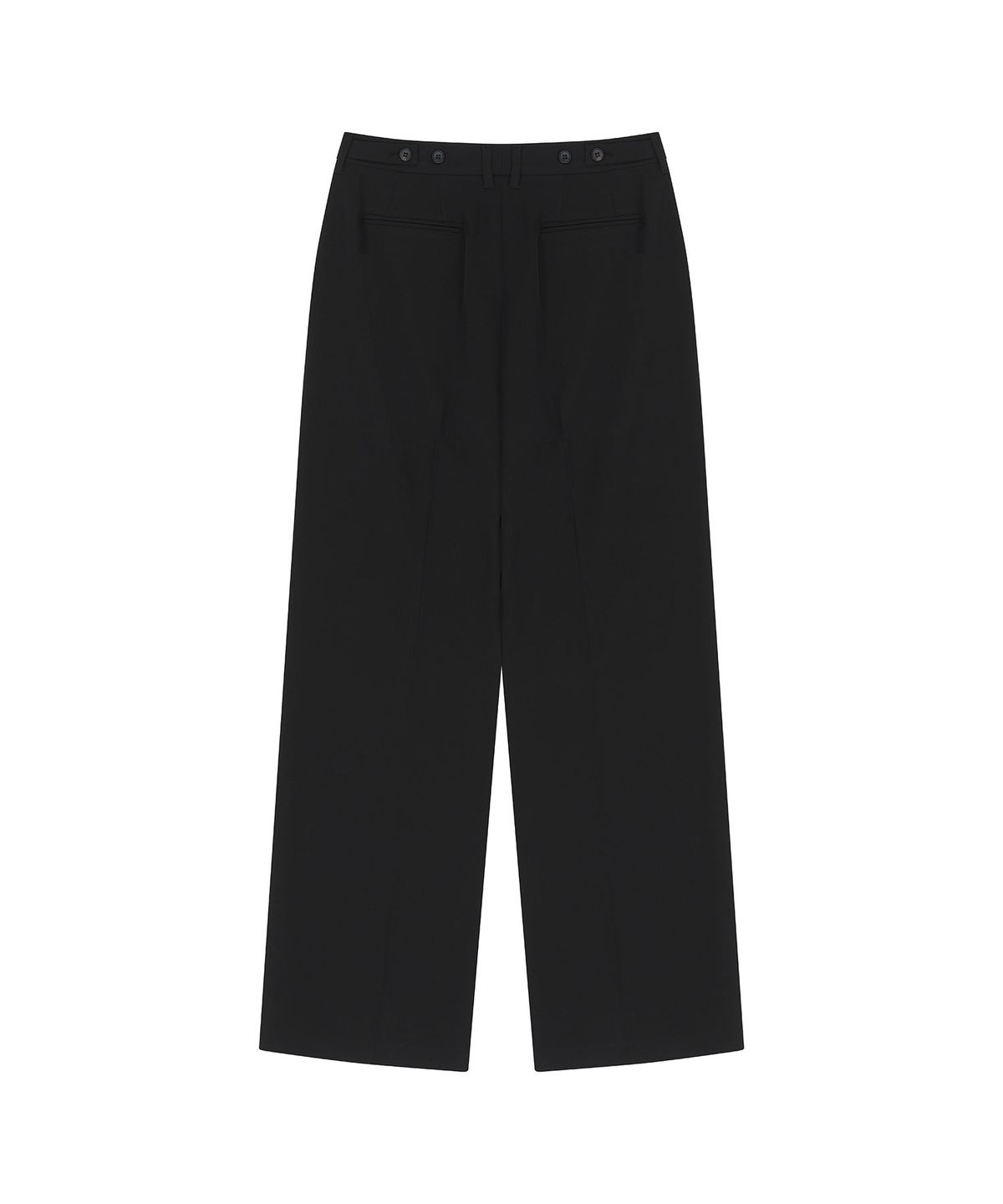 비자비(VIS A VIS) STRAIGHT LEG TROUSERS (BLACK)