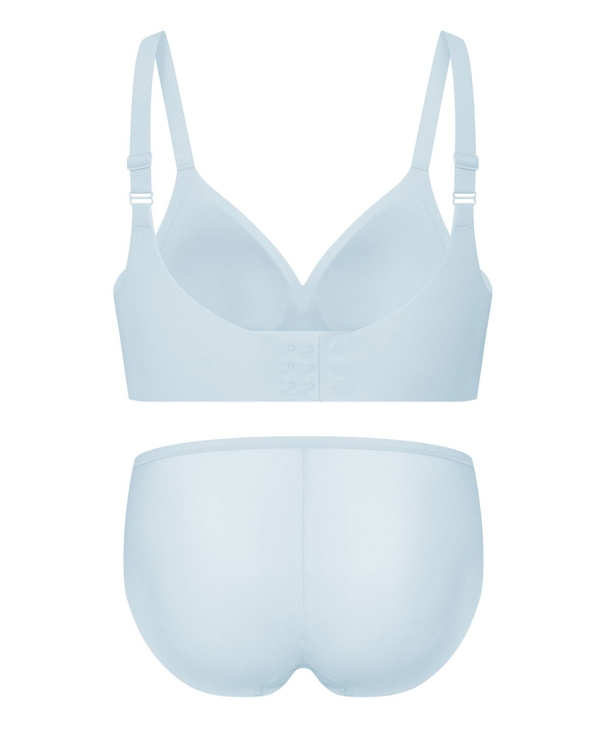 엘르이너웨어(ELLE INNERWEAR) [볼륨핏] 쉐딩 브라 헴팬티 세트 V3_소프트블루