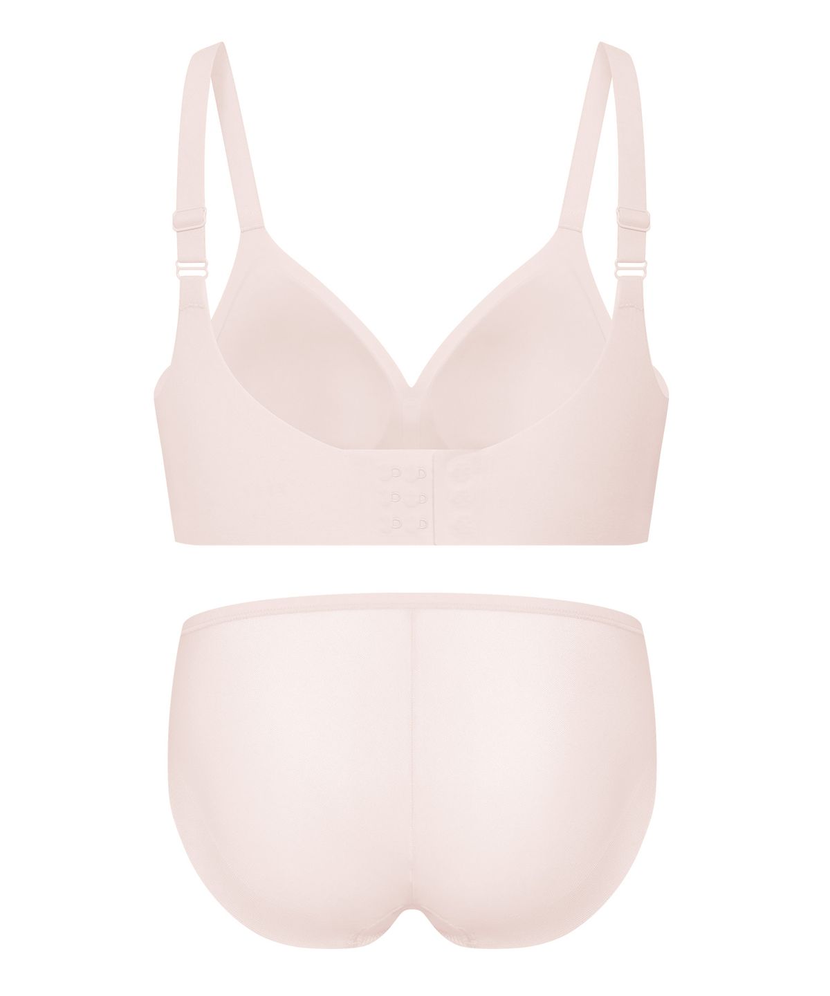 엘르이너웨어(ELLE INNERWEAR) [볼륨핏] 쉐딩 브라 헴팬티 세트 V3_밀키핑크