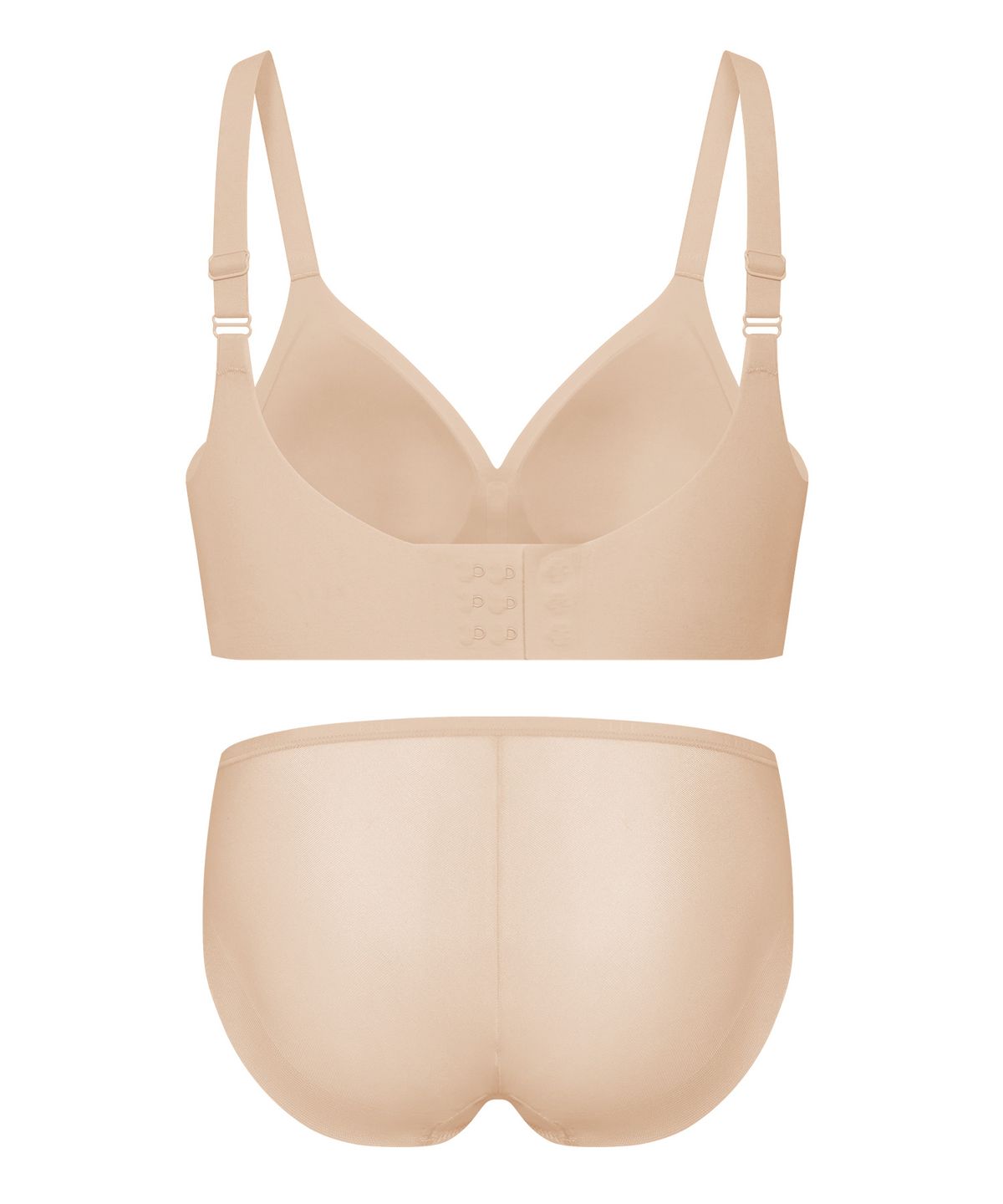 엘르이너웨어(ELLE INNERWEAR) [볼륨핏] 쉐딩 브라 헴팬티 세트 V3_웜스킨