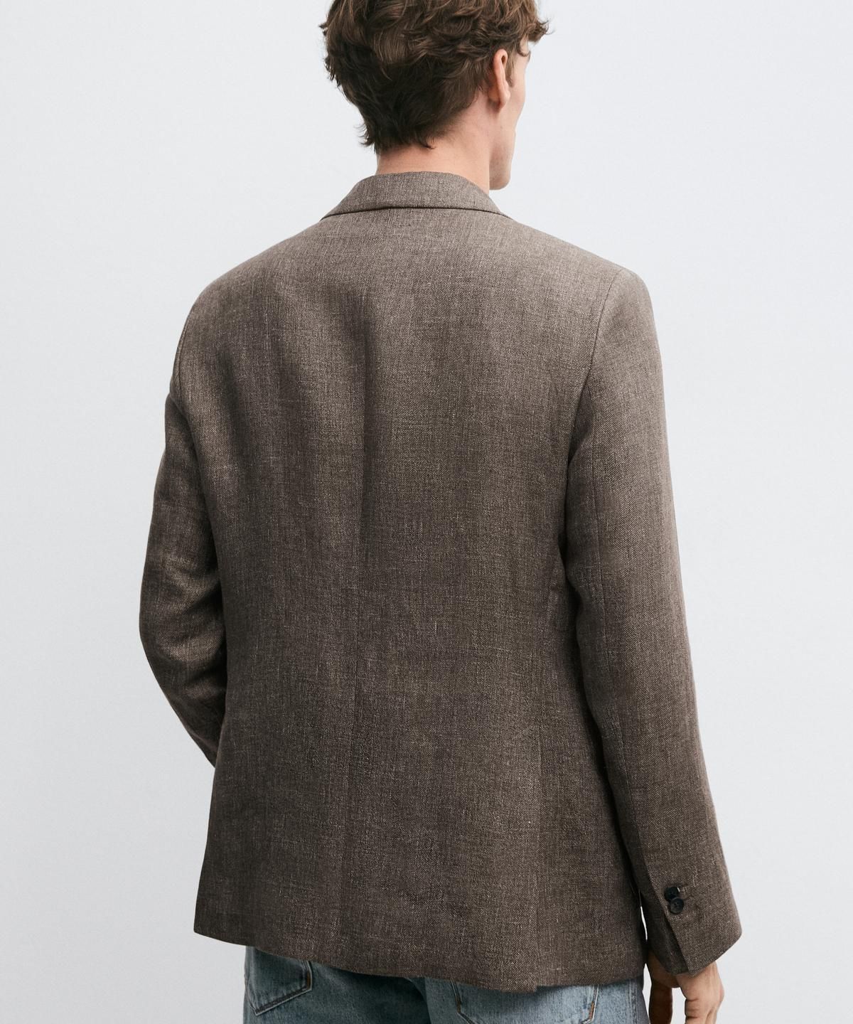 마시모두띠(MASSIMO DUTTI) 테일러드 린넨 비고레 블레이저