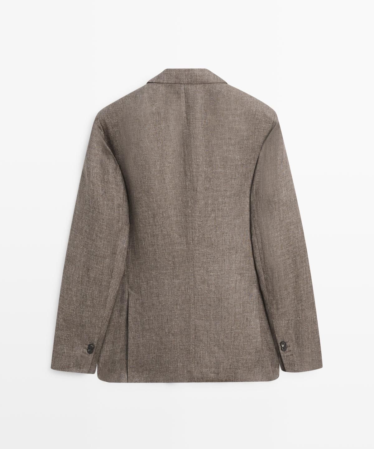 마시모두띠(MASSIMO DUTTI) 테일러드 린넨 비고레 블레이저