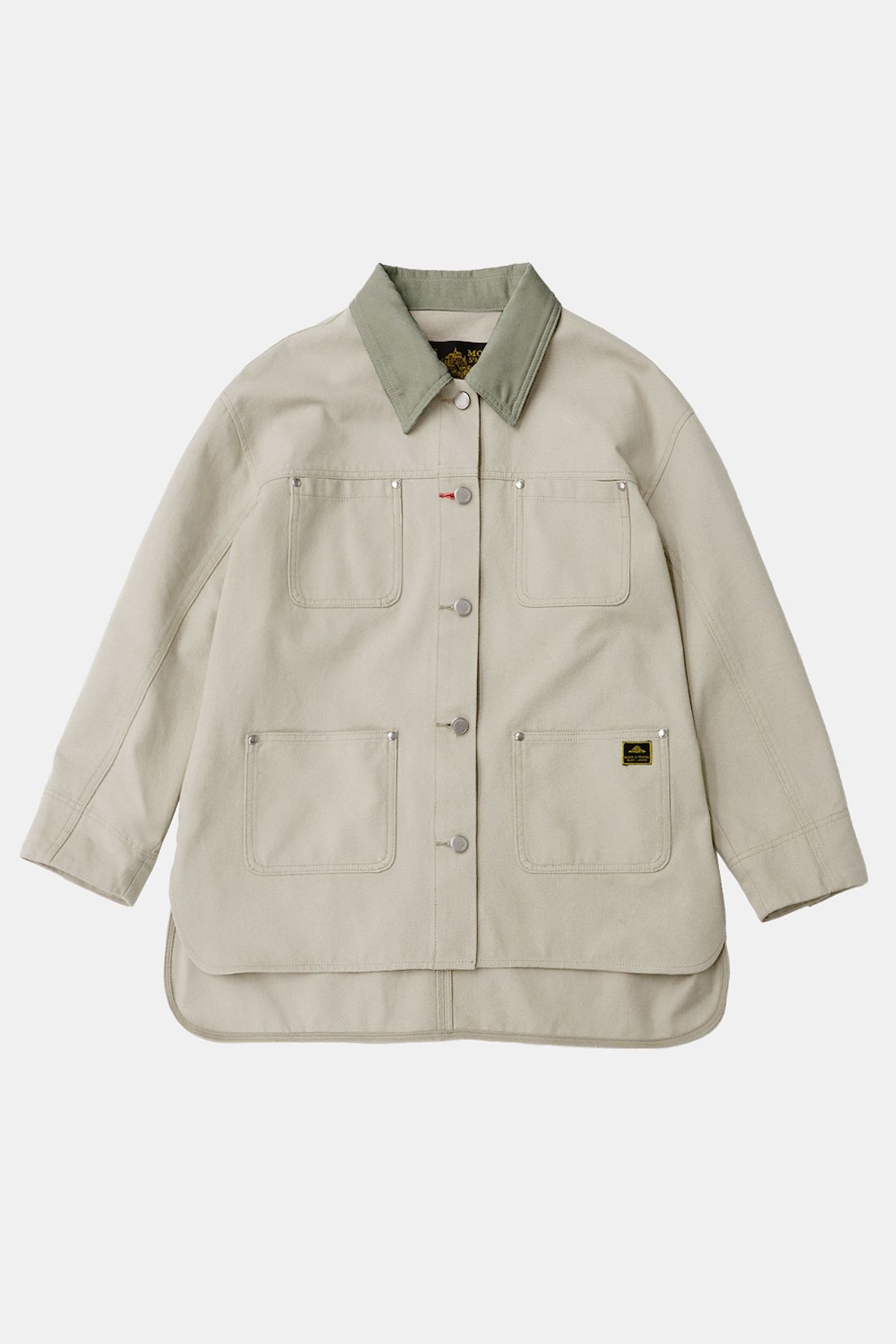 르몽생미셸(LE MONT ST MICHEL) Overfit Color Cotton Work Jacket _Ivory