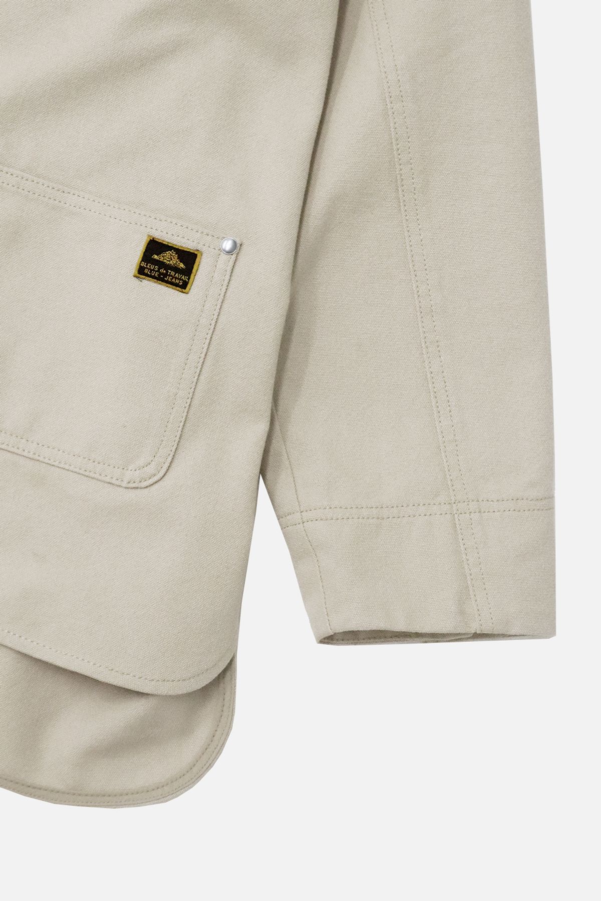 르몽생미셸(LE MONT ST MICHEL) Overfit Color Cotton Work Jacket _Ivory