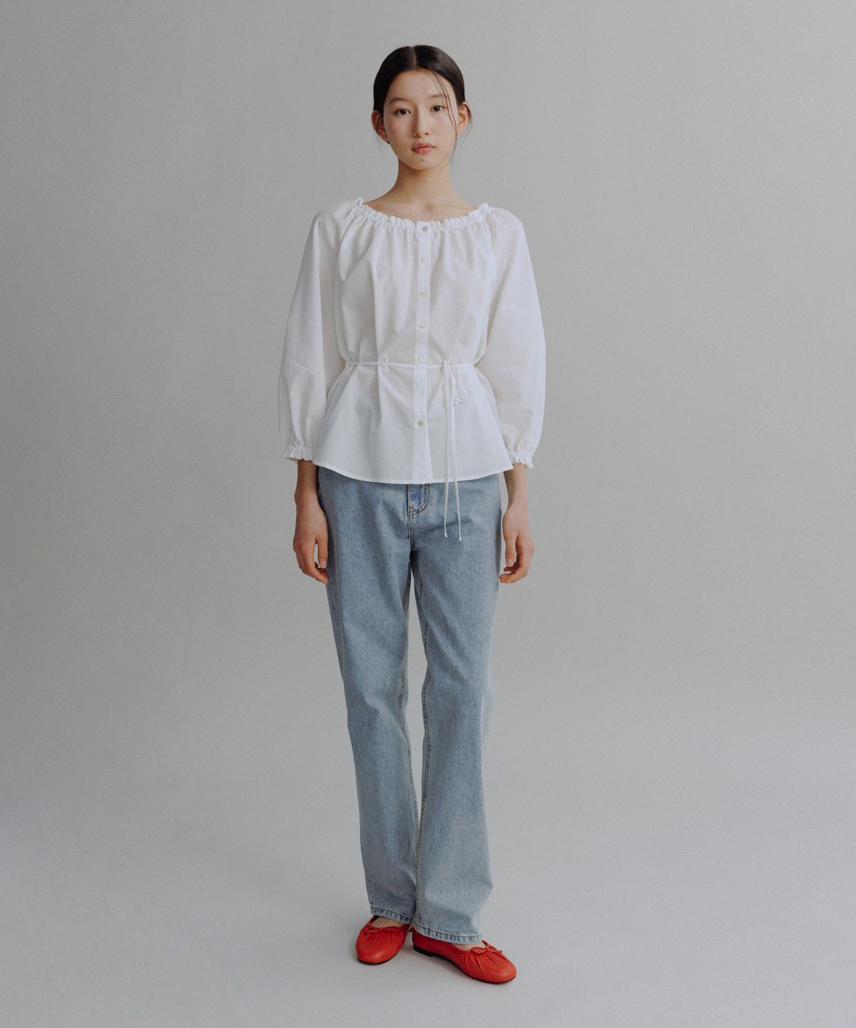 망고매니플리즈(MANGO MANY PLEASE) MONO JEANS_LIGHT BLUE