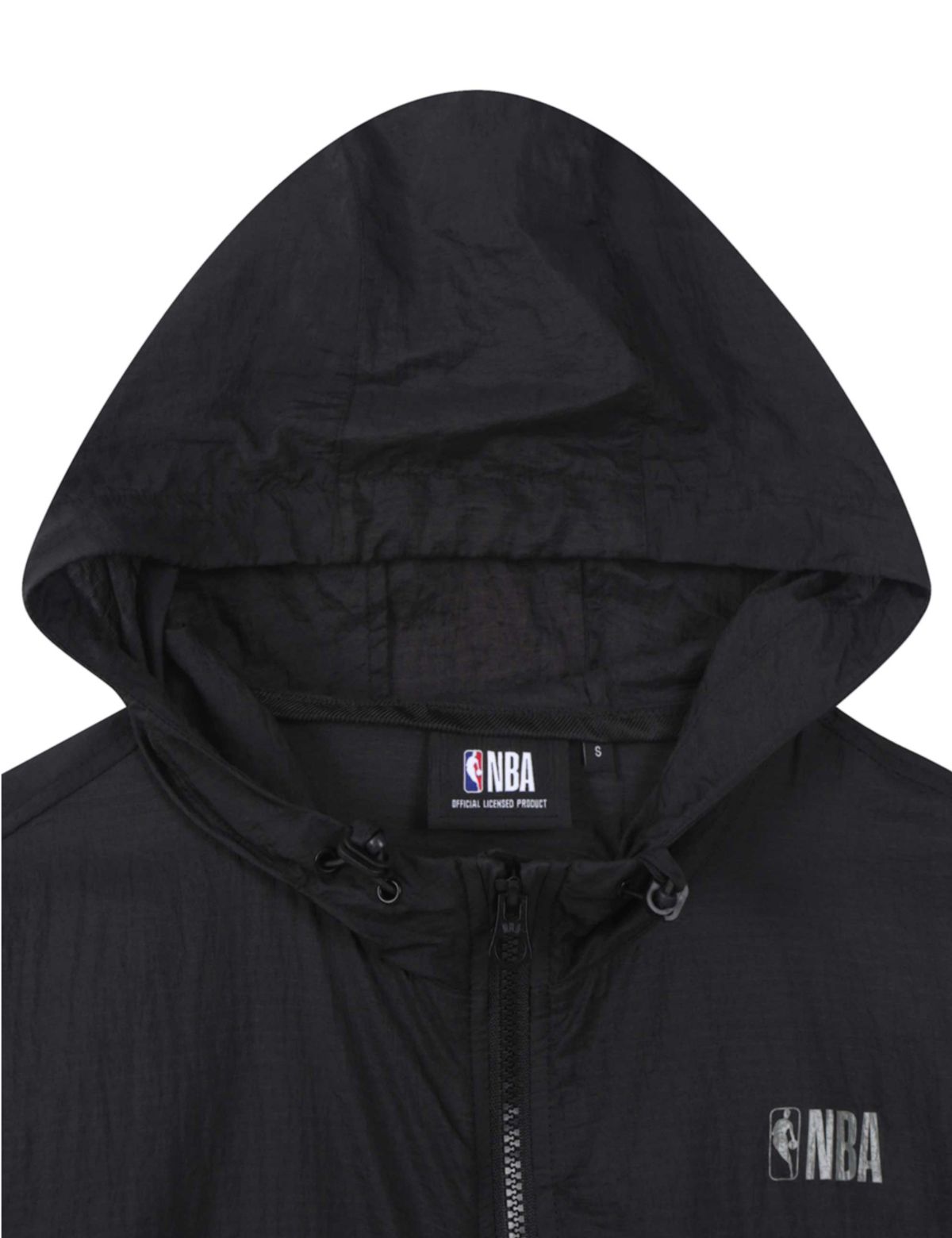 엔비에이(NBA) 경량 후드 바람막이 블랙