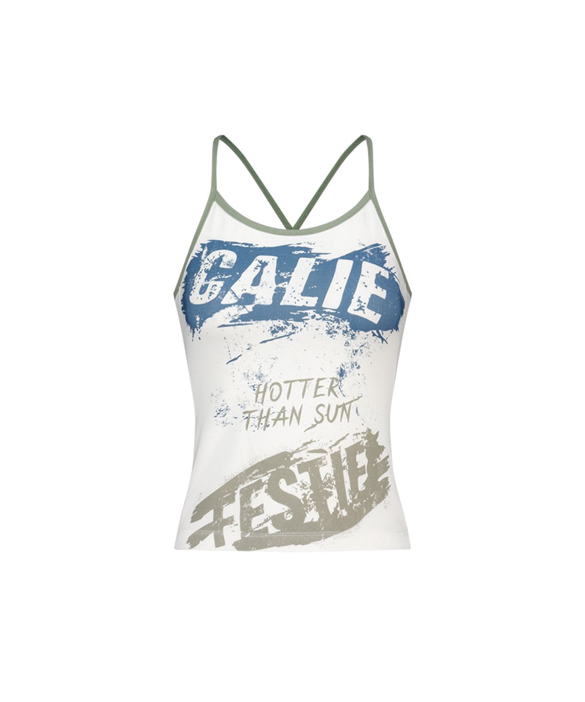 에즈이프 캘리(ASIF CALIE) FESTIE LACE UP SLEEVELESS WHITE