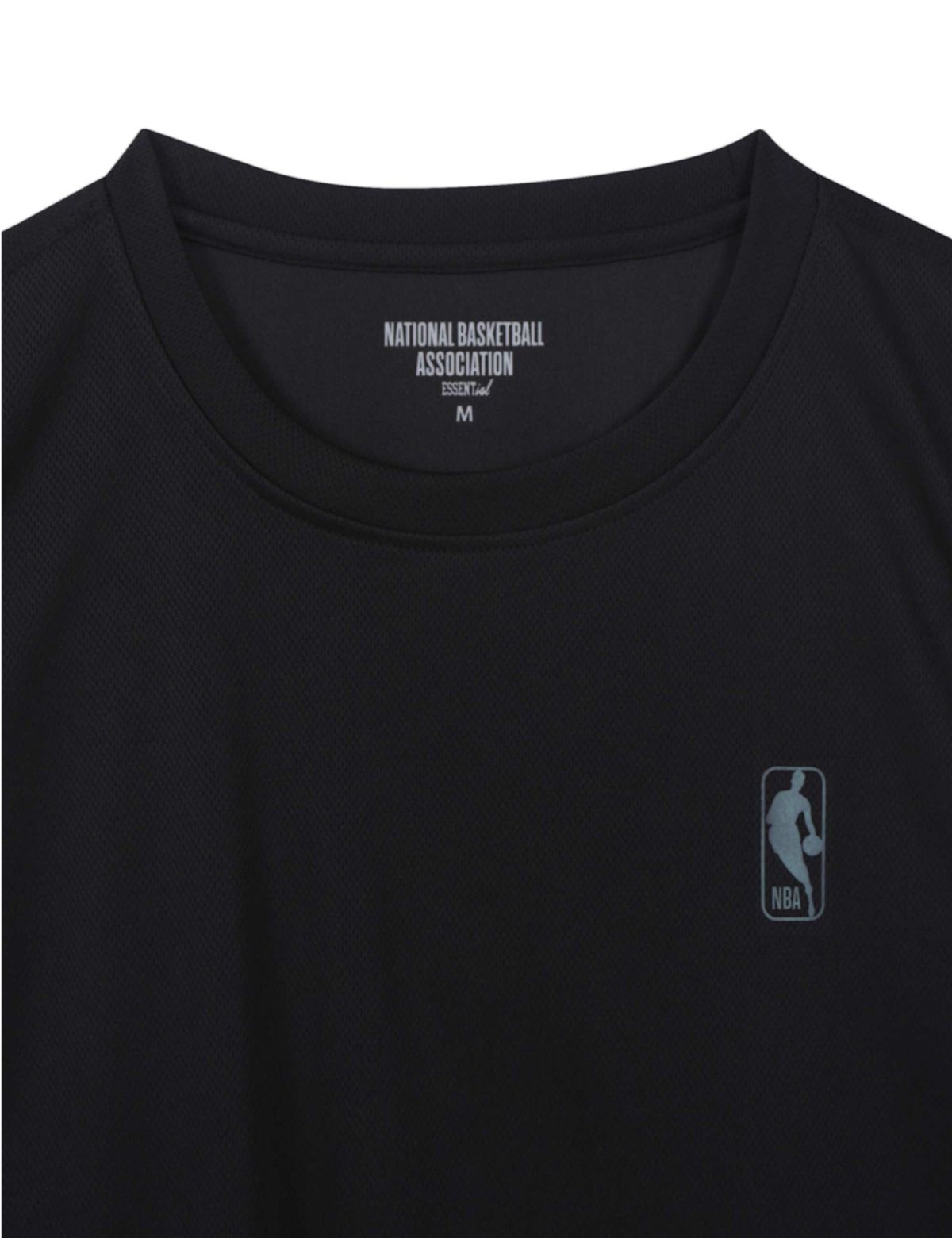 엔비에이(NBA) ESSENTIAL 스몰로고 메쉬 슬리브리스 블랙