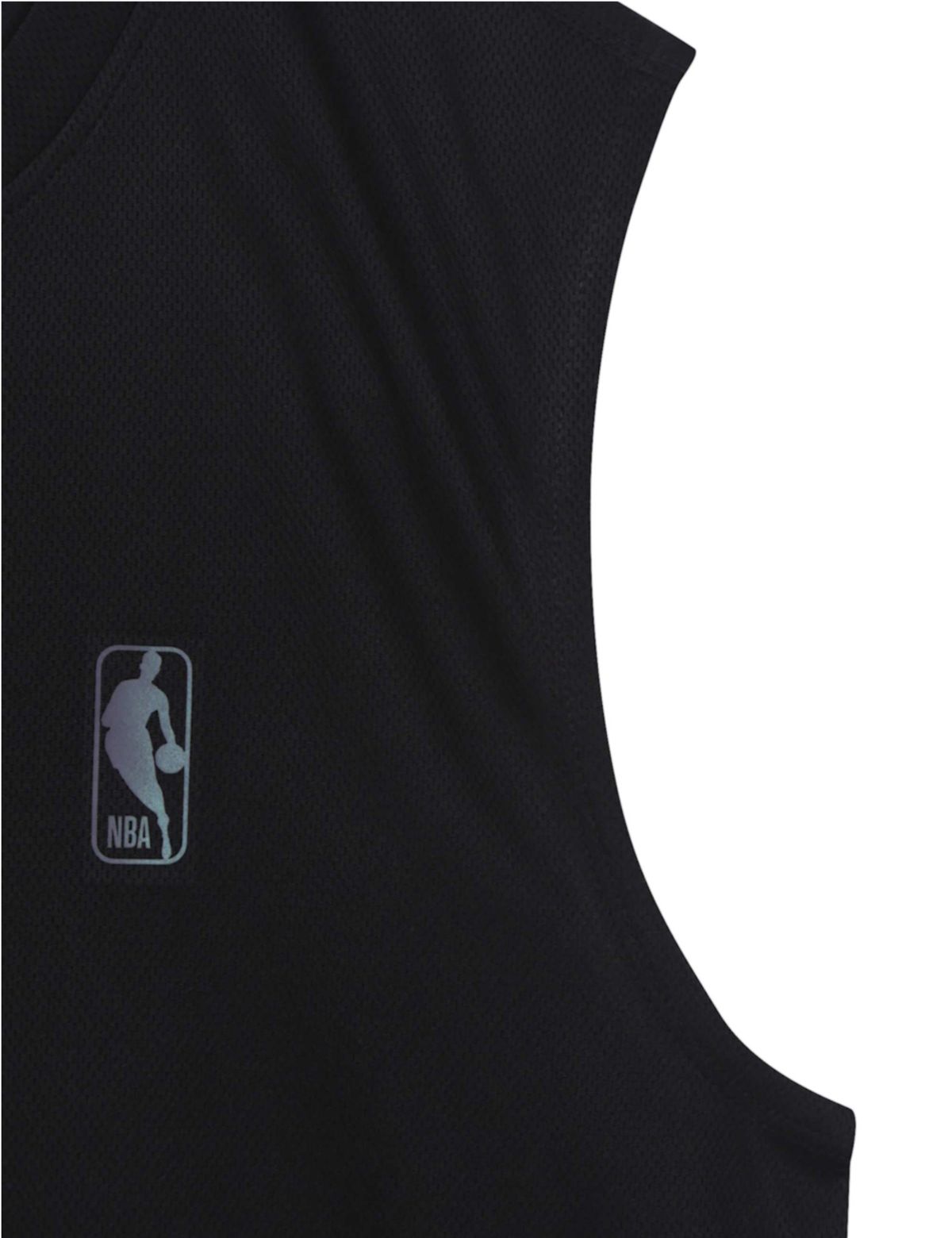 엔비에이(NBA) ESSENTIAL 스몰로고 메쉬 슬리브리스 블랙