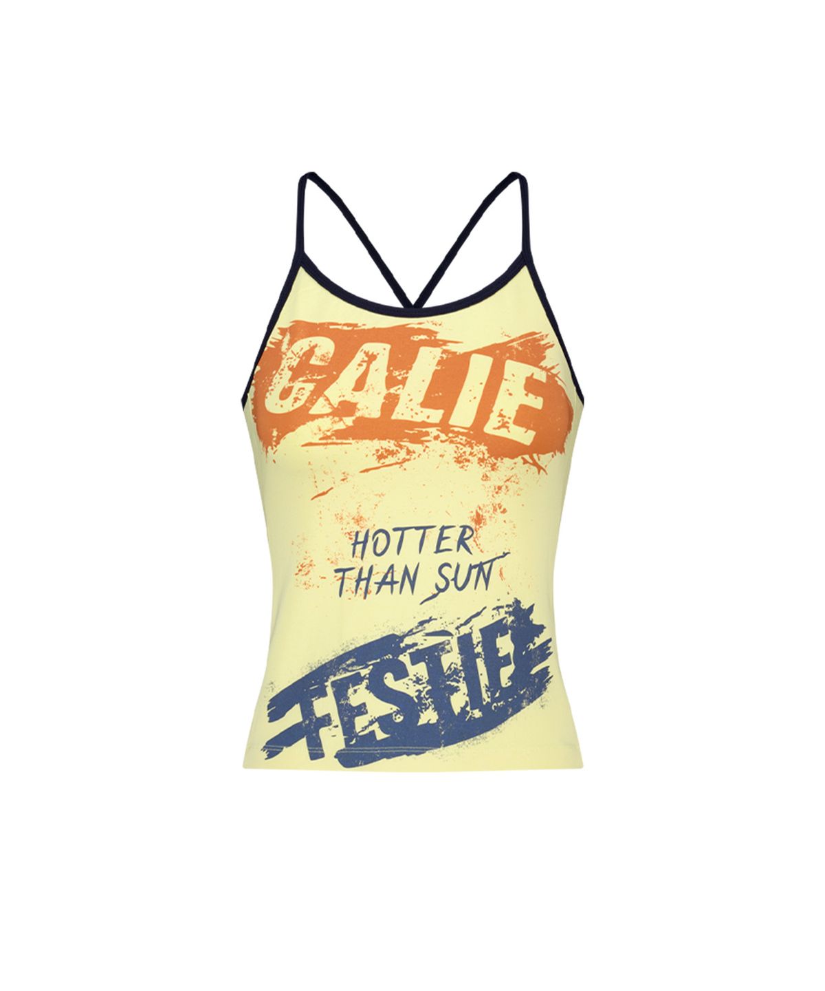에즈이프 캘리(ASIF CALIE) FESTIE LACE UP SLEEVELESS YELLOW
