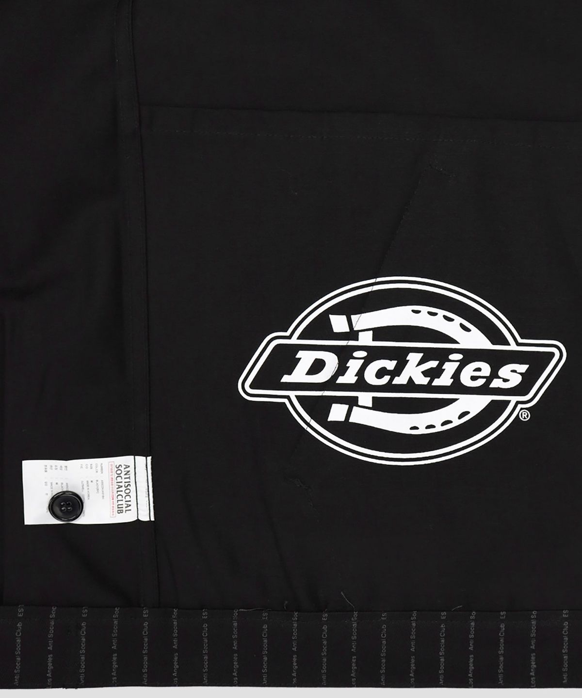 디키즈(DICKIES) 디키즈 X ASSC 스트라이프 워크 자켓 Black