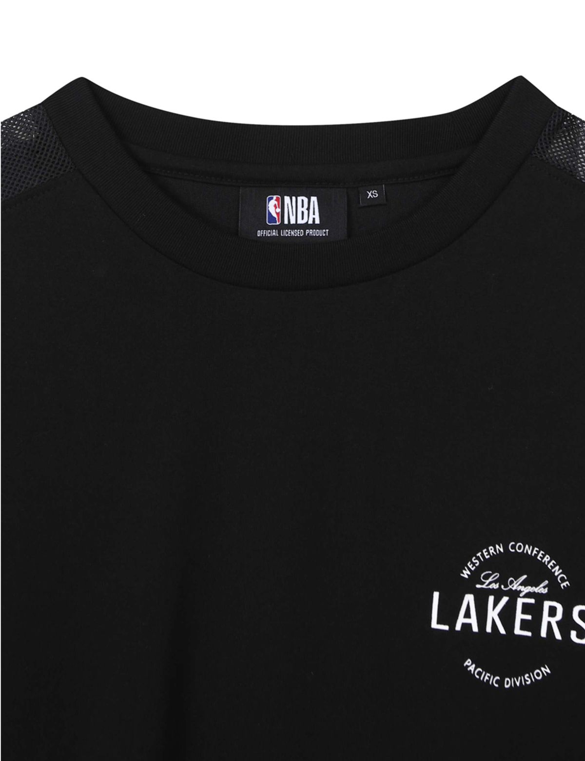 엔비에이(NBA) 메쉬 배색 미디 원피스 블랙