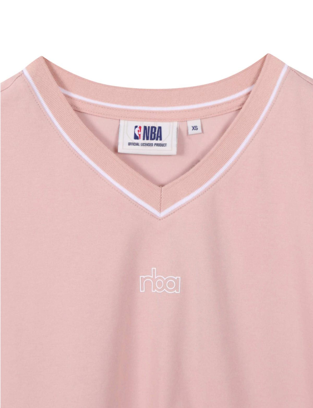 엔비에이(NBA) 여성 브이넥 슬리브리스 인디 핑크