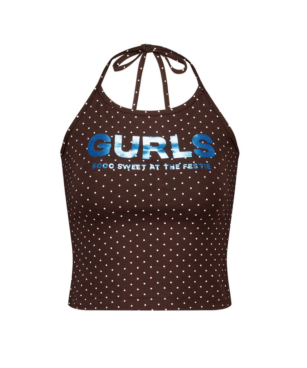 에즈이프 캘리(ASIF CALIE) GURLS GLITER DOT SLEEVELESS BROWN