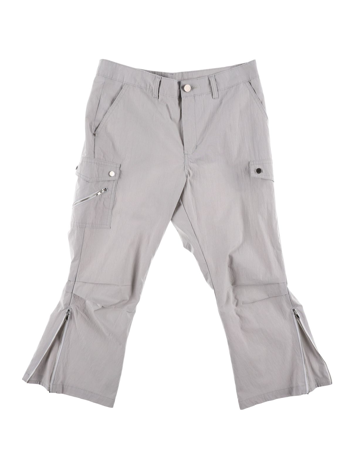 온스카(ONSKA) ZIP DETAIL CAPRI PANTS (GREY)