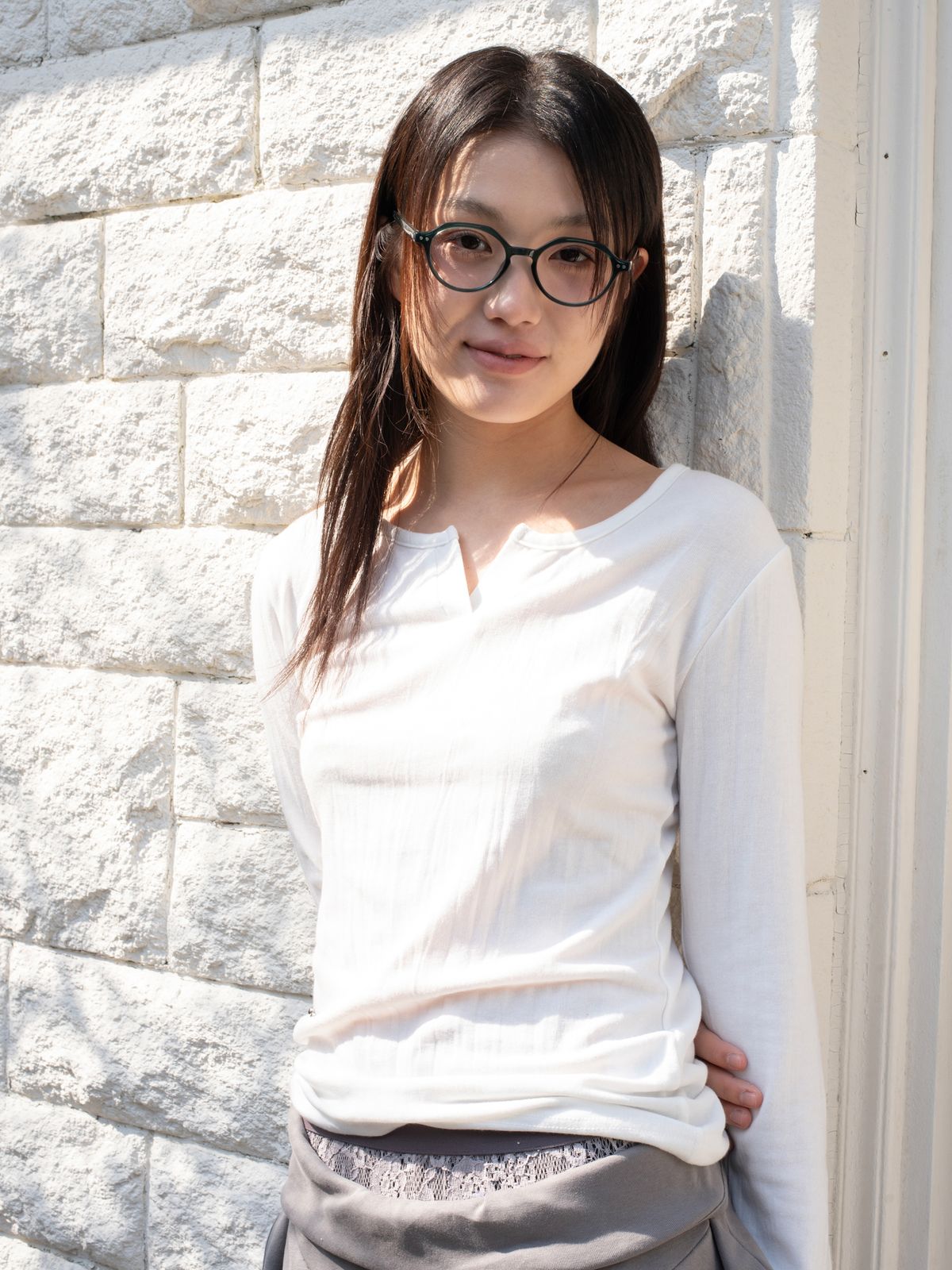 온스카(ONSKA) SOFT TOUCH WRINKLE T (WHITE)