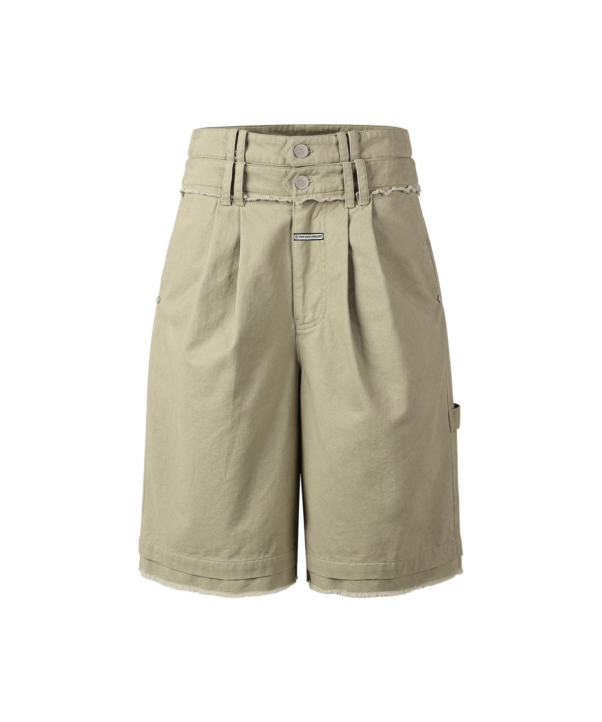 더바이닐하우스(THEVINYLHOUSE) DOUBLE LAYERED SHORTS BEIGE