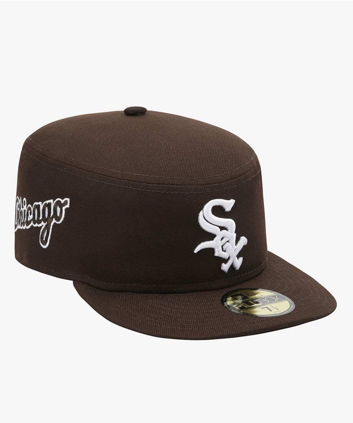 뉴에라(NEW ERA) MLB 시카고 화이트삭스 필박스 피티드캡 번트 우드