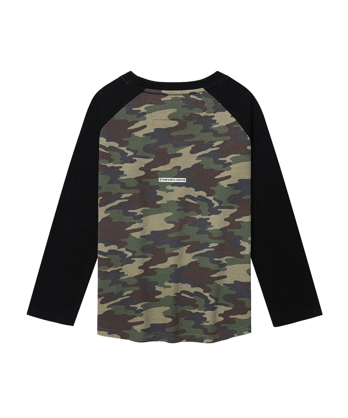 더바이닐하우스(THEVINYLHOUSE) LOVE RAGLAN LS TEE (W) CAMO