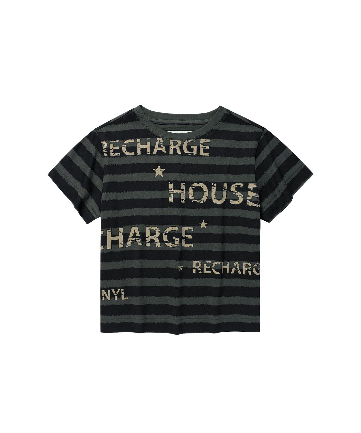 더바이닐하우스(THEVINYLHOUSE) BLEED STRIPE TEE BLUE
