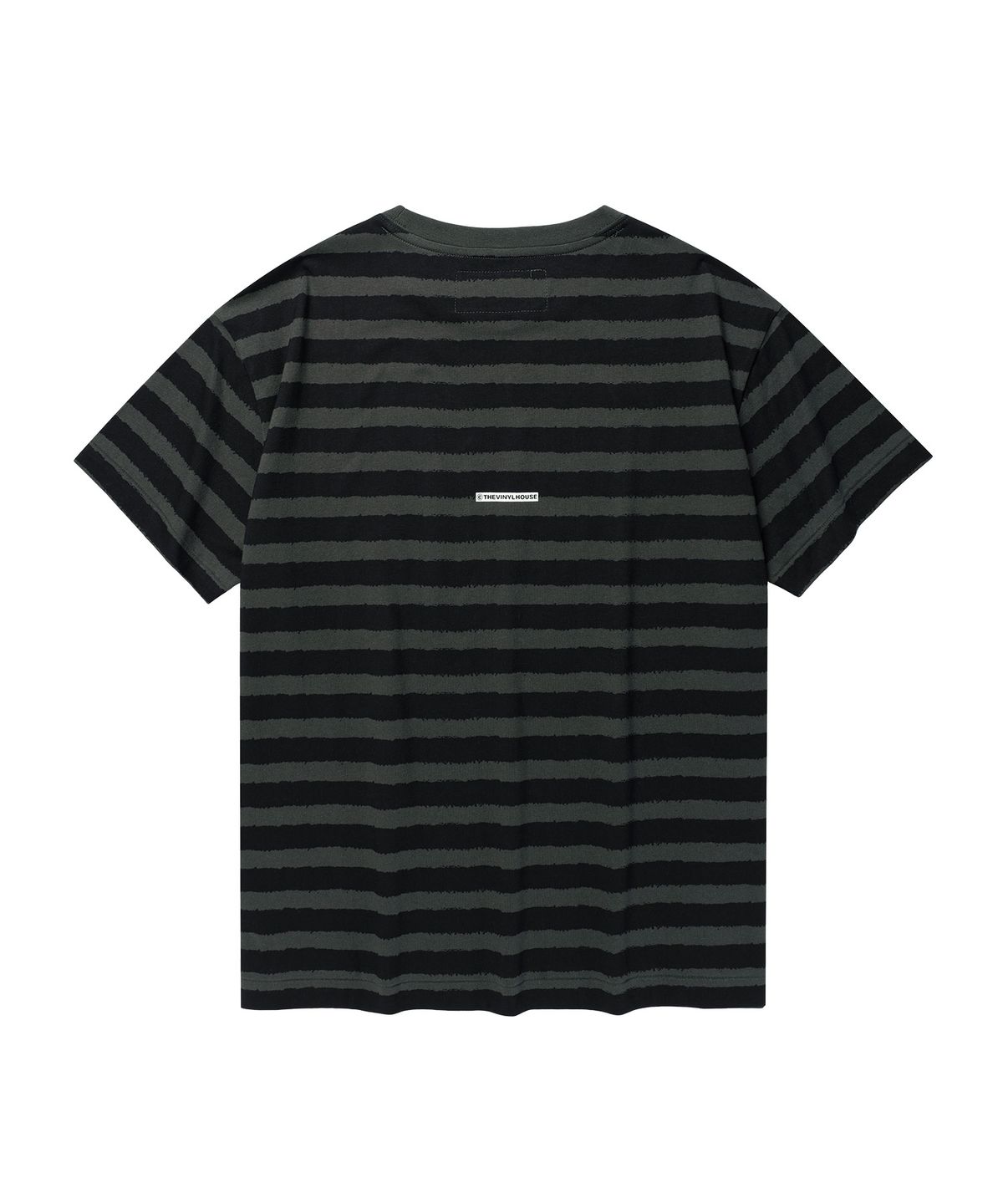 더바이닐하우스(THEVINYLHOUSE) BLEED STRIPE TEE BLUE