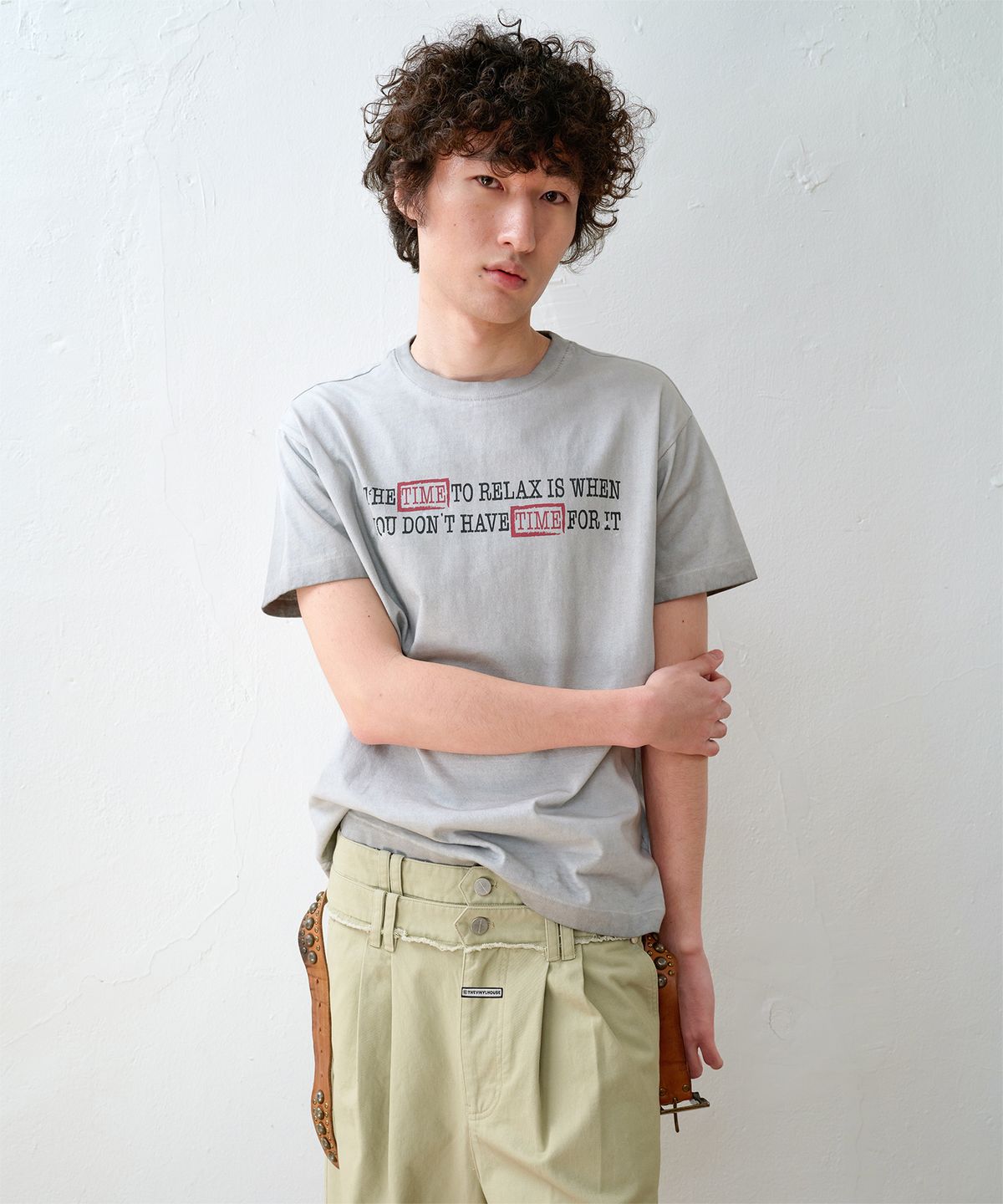 더바이닐하우스(THEVINYLHOUSE) FADED TIME TEE GREY