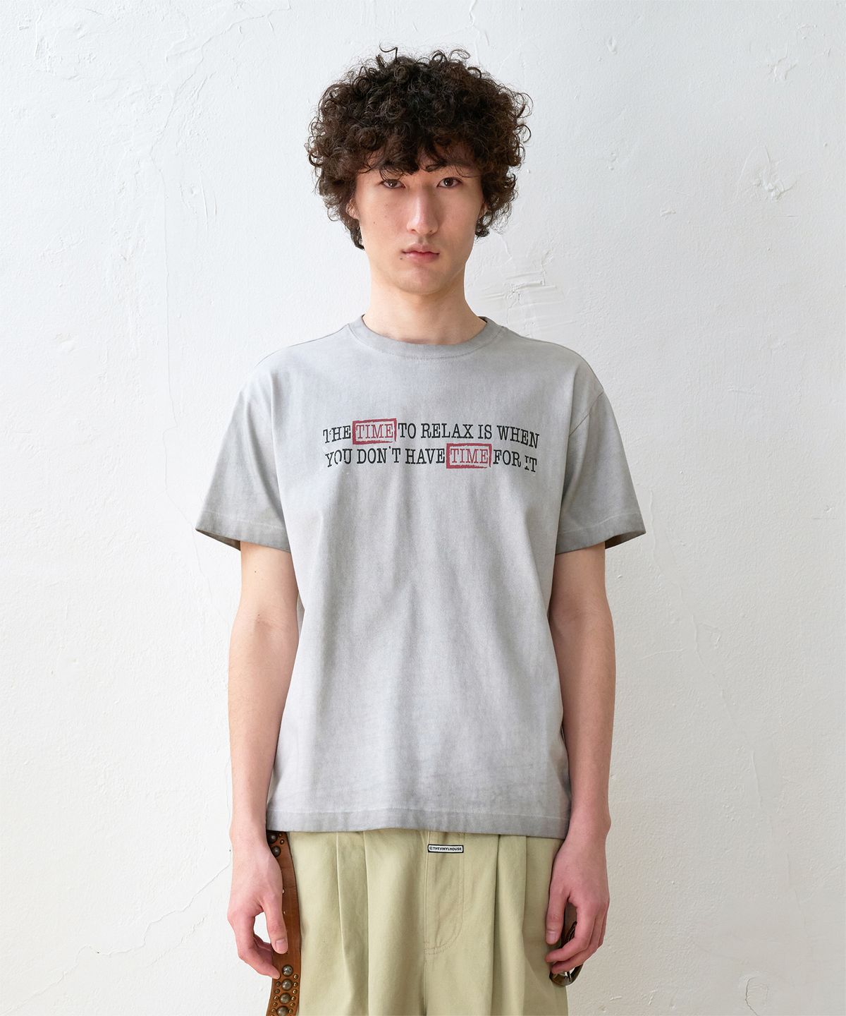 더바이닐하우스(THEVINYLHOUSE) FADED TIME TEE GREY