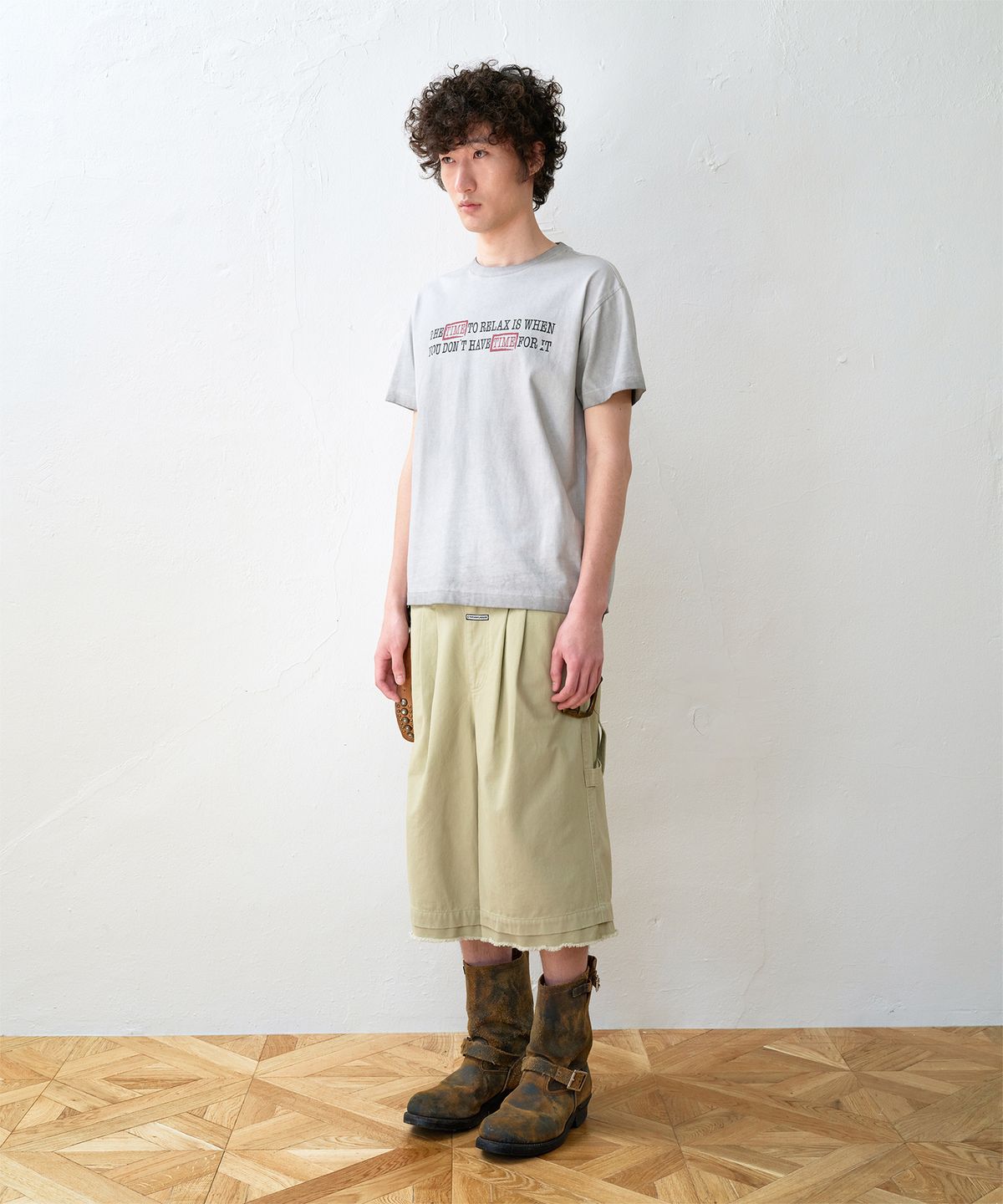 더바이닐하우스(THEVINYLHOUSE) FADED TIME TEE GREY