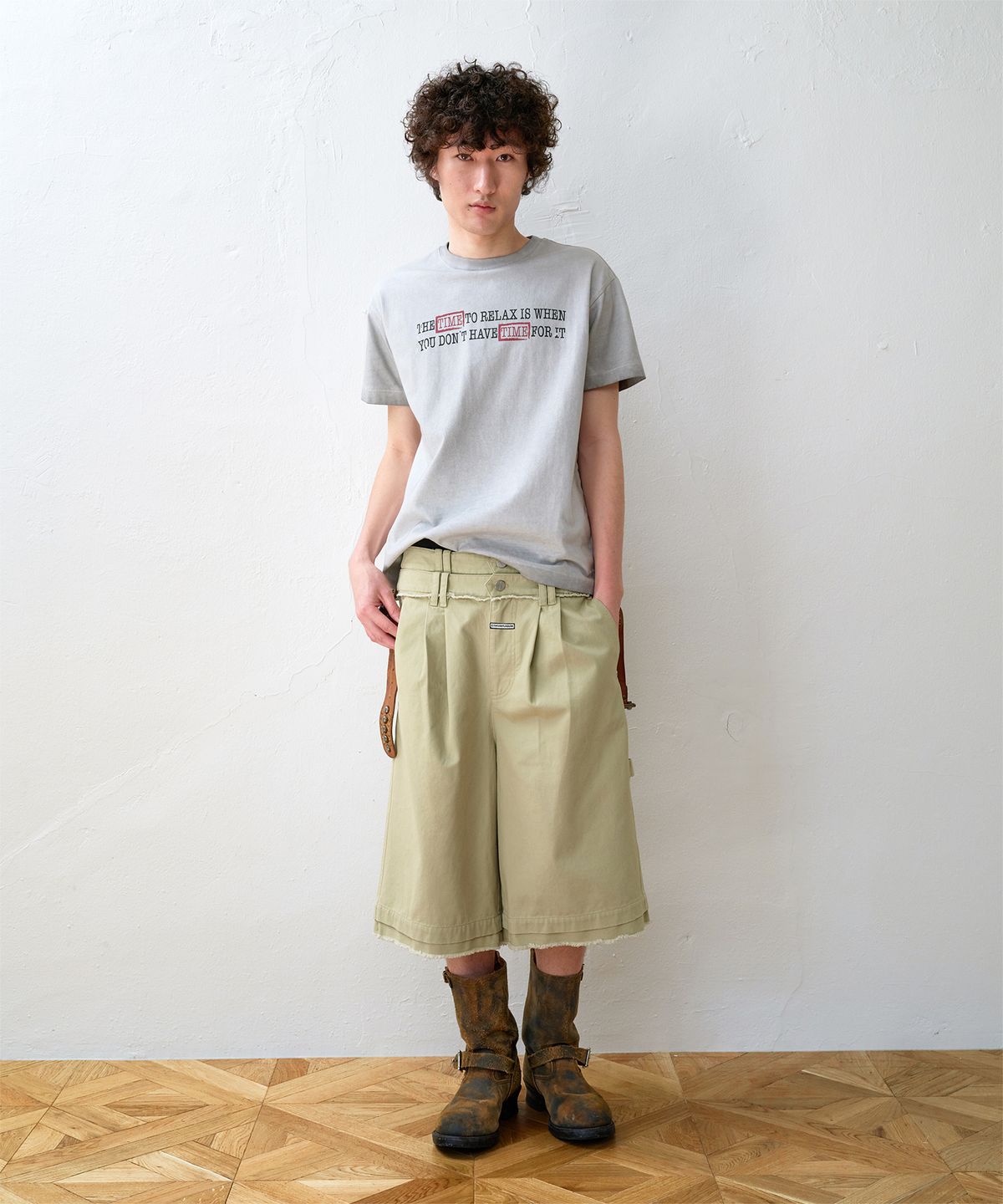 더바이닐하우스(THEVINYLHOUSE) FADED TIME TEE GREY