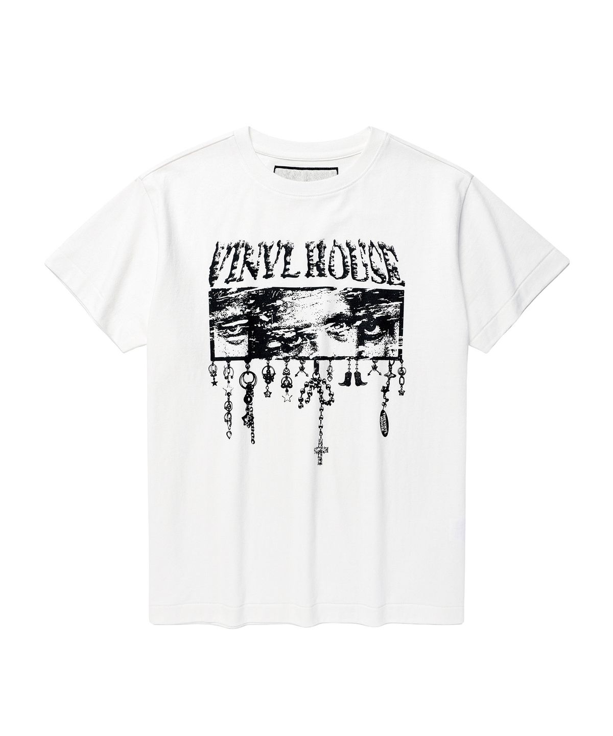 더바이닐하우스(THEVINYLHOUSE) EYES DOWN TEE WHITE