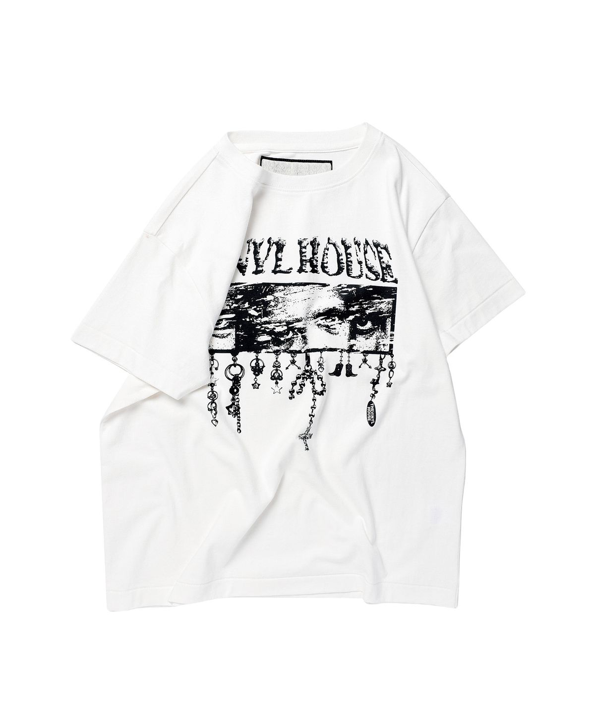 더바이닐하우스(THEVINYLHOUSE) EYES DOWN TEE WHITE