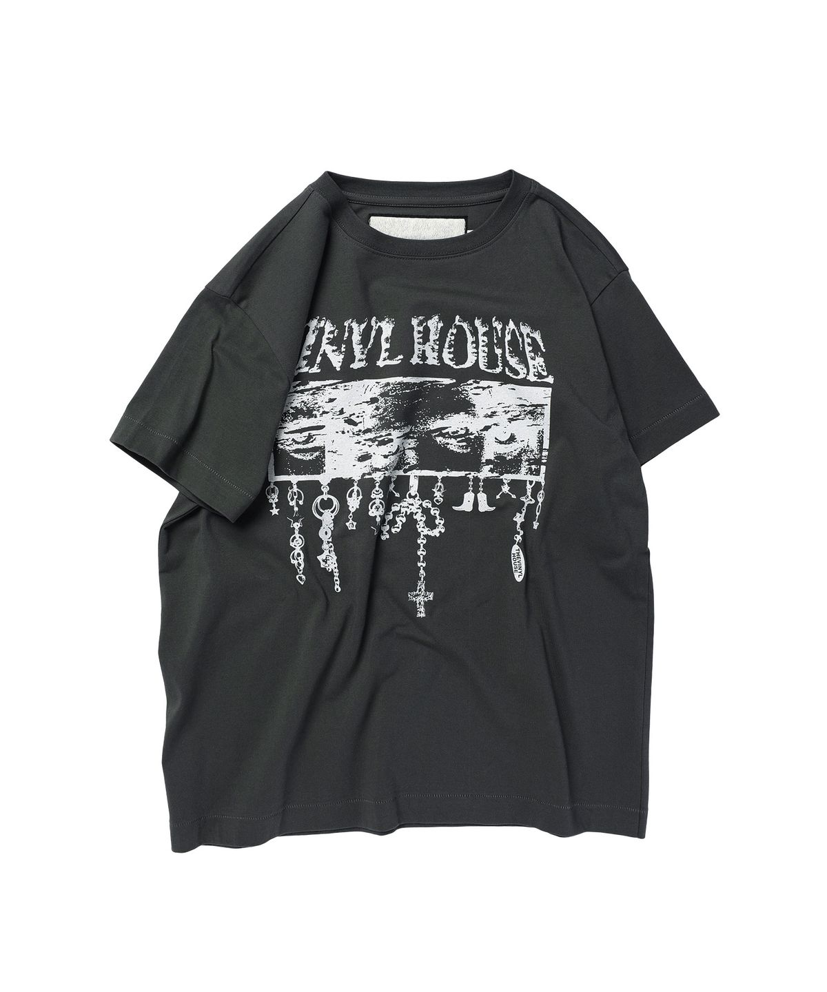 더바이닐하우스(THEVINYLHOUSE) EYES DOWN TEE CHARCOAL