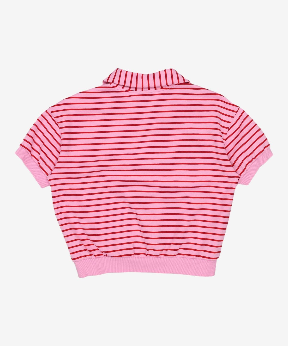 체이스컬트(CHASECULT) 여성 오픈 카라 스트라이프 반팔 티셔츠-CCRG5773E0P 85